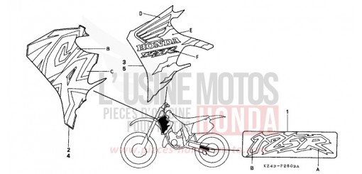 MARK (CR125RT/RV) CR125RV de 1997